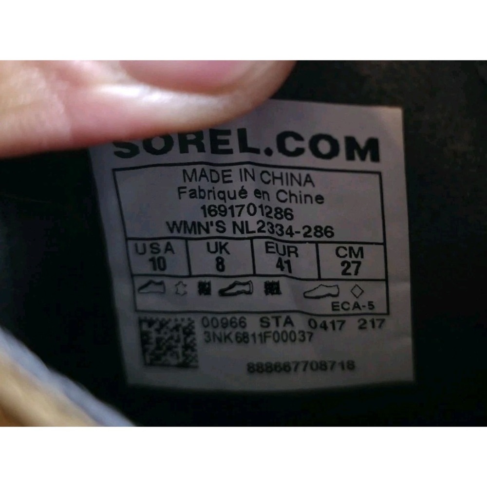 SOREL Lea Wedge Ankle Boots In Elk Curry Women Size 10 Waterproof *Barely Worn. - Picture 8 of 8